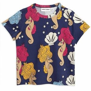 Mini Rodini Blue Seahorse Tee 2-3